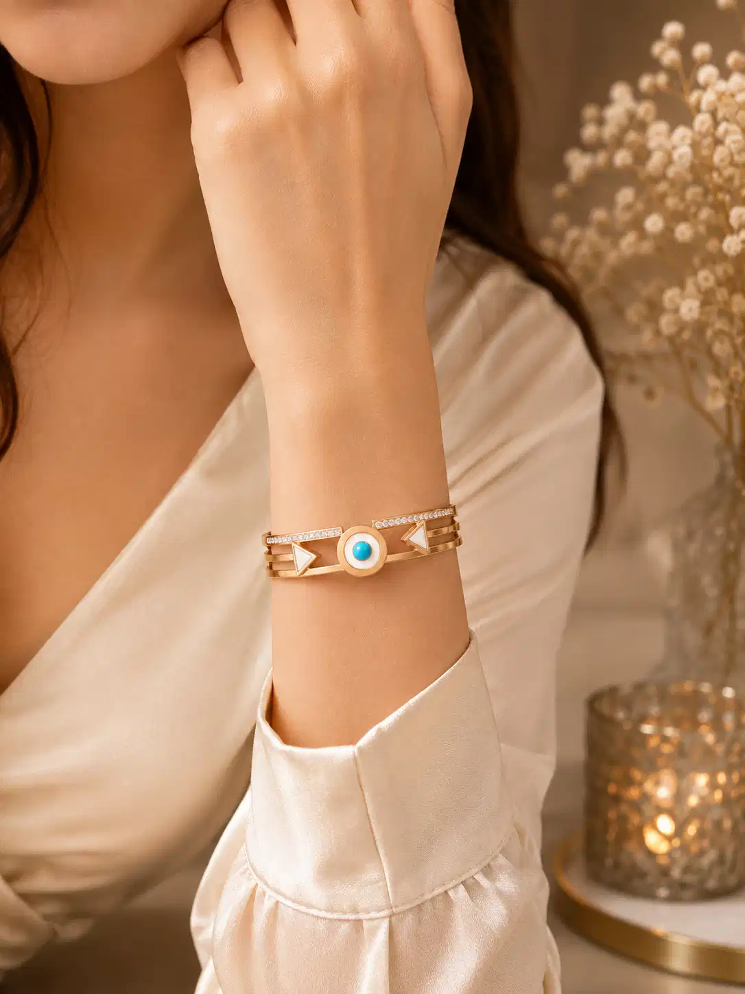 veyra-turquoise-geometric-hinged-bangle